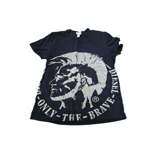 Diesels Only The Brave Cool Man Unisex T-Shirt Youth SZ 14